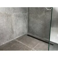 Easy drain Easydrain Compact TAF Modulo Design douchegoot 80 cm met Rooster Zero+ Zwart