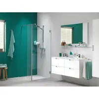 Get Wet by Sealskin I Am Inloopdouche type A1 met zijpaneel 90+30x200cm RVS-look/Helder glas
