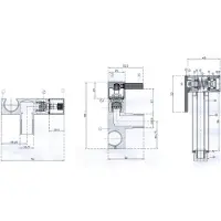Saqu Bidet-Handdoucheset Rond RVS