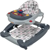 Baninni Loopstoel 2-in-1 Classic grijs en roze BNBW002-PKGY