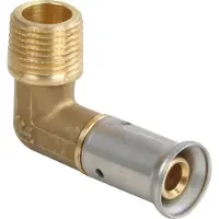 Henco pers puntstuk haaks 90deg messing 3/8"x16mm