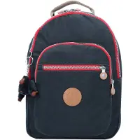 Kipling Rugzak 'Clas Seoul S' donkerbeige / nachtblauw / rood