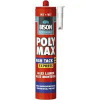 Bison Universele Montagelijm Professional Poly Max High Tack Express Wit 435g