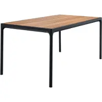 Houe Tuintafel Four Table Bamboo Black 90x160 cm