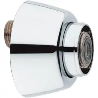GROHE S-koppeling m. rozet per stuk 1/2"x3/4" verstelbaarheid 7.5mm chroom