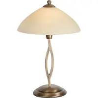Masterlight Tafellamp Lava Ø 24cm Goud Glas
