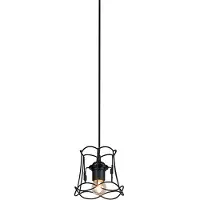 QAZQA Retro hanglamp zwart 15 cm - Granny Frame