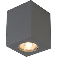 QAZQA Design opbouwspot antraciet GU10 50mm - Quba 2