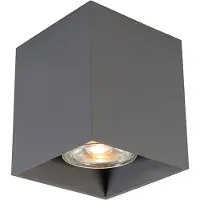 QAZQA Moderne opbouwspot donkergrijs GU10 50mm - Qubo