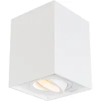 QAZQA Moderne Opbouwspot Wit Verstelbaar - Quadro 1 Up
