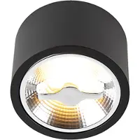 QAZQA Moderne plafondspot zwart AR111 incl. LED - Expert