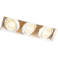 QAZQA Inbouwspot wit draai- en kantelbaar trimless 3-lichts - Oneon