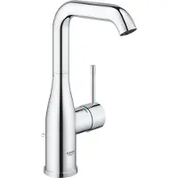 GROHE Essence New wastafelkraan L size met hoge draaibare uitloop met trekwaste EcoJoy chroom