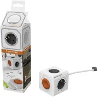 Allocacoc Extended Remote incl. 1,5 m kabel grijs Type F wit