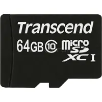 Transcend microSDXC 64GB Class 10 300x + SD Adapter