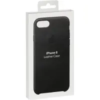 Apple iPhone 7/8 Leather Back Cover Zwart