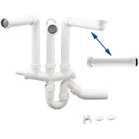 BLANCO Afloopverbinding universeel incl. reukafsluiter