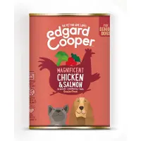 Edgard & Cooper Edgard&Cooper Blik Chicken Salmon Senior - Hondenvoer - Kip Zalm Broccoli 400 g Graanvrij