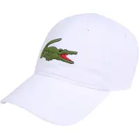 Lacoste Accessoires Lacoste Garbardine Logo Cap in Wit