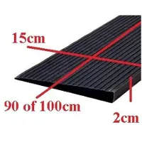 Roege international Drempelhulp 2 cm zwart met lijmlaag 150 mm x 1000 mm
