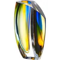 Kosta Boda Mirage vaas 21 cm Blauw-barnsteen