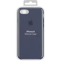 Apple iPhone 7/8 Silicone Back Cover Donkerblauw