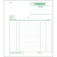 Exacompta leveringen, ft 21 x 18 cm, dupli (50 x 2 vel), tweetalig (NL/FR)