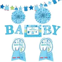 Amscan Het is een decoratieset voor een babyjongenskamer