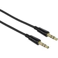 Hama Audiokabel, 3.5-mm-jack stekker, stereo, 1.5m, zwart
