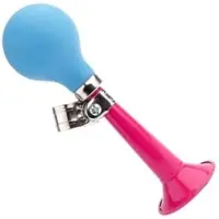Pexkids fietstoeter 18 cm blauw/roze
