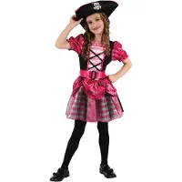 Generik Roze piraten zeerover kostuum voor meisjes - Verkleedkleding - Maat 140/152