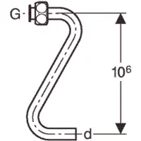 Geberit verbindingsbuis voor montage inb.reservoit