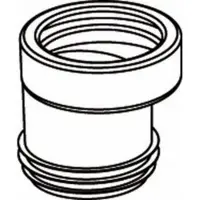Wisa closetafvoerverbinder nr.7 excentrisch sprong 20mm Wit