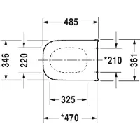 Duravit D-Code closetzitting Vital wit