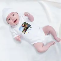 Yoursurprise Gepersonaliseerde romper - Mijn eerste Vaderdag - Wit - 62/68