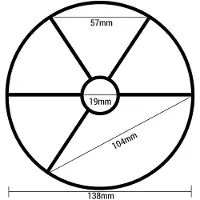 Hayward Rubberen ring 6-wegkraan Ø138mm (Type 1)