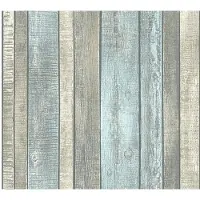 AS-Creation Vliesbehang 31993-2 Best of Wood'n Stone 2 houtoptiek taupe/lichtblauw/grijs