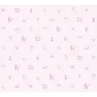 AS-Creation Vliesbehang 35854-1 Little Stars speelgoed roze