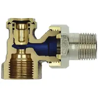 Heimeier voetventiel 1/2 haaks