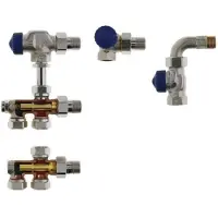 Heimeier Duolux verdeler 1-pijps 1/2 inch