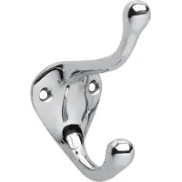 Intersteel Garderobehaak scheepsmodel chroom met 2 haken