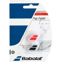 Babolat Racket Demper Babolat Flag Damp X 2 Black Rood Fluo