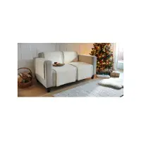 Ibena Plaid Ibena Fano Jacquard Wol Wit