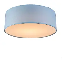 QAZQA Plafondlamp blauw 30 cm incl. LED - Drum LED