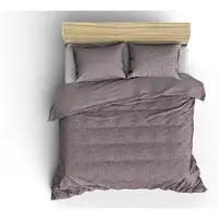De Witte Lietaer Dekbedovertrek Azalea Cloud Gray Satijn-140 x 200 / 220 cm | 1-Persoons