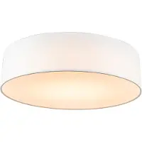 QAZQA Plafondlamp wit 40 cm incl. LED - Drum LED