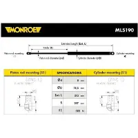 Monroe Gasdrukveer, kofferruimte ML5190 Monroe voor o.a. RENAULT
