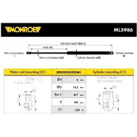Monroe Gasdrukveer, kofferruimte ML5986 Monroe voor o.a. HYUNDAI