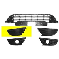 VAN WEZEL BUMPERGRILL ONDER RECHTS zonder MISTLICHTGAT (niet picasso) voor o.a. CITROEN