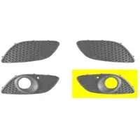 VAN WEZEL BUMPERGRILL ONDER LINKS 2/08+ met MISTLICHTGAT voor o.a. OPEL